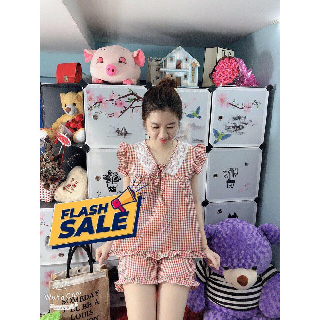 [Mã WABOOM giảm 15% đơn 99k] Sét bộ đùi kẻ phối bèo dưới 57kg [ Ảnh và video ] | BigBuy360 - bigbuy360.vn