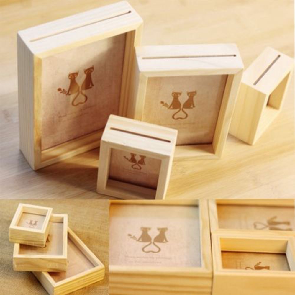 Khung ảnh bằng gỗ phong cách cổ điển trang trí gia đình