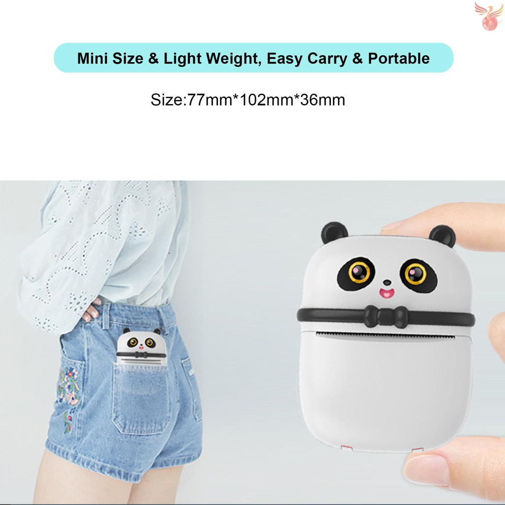 Máy In Nhiệt Mini Không Dây 300dpi Kèm Phụ Kiện | BigBuy360 - bigbuy360.vn