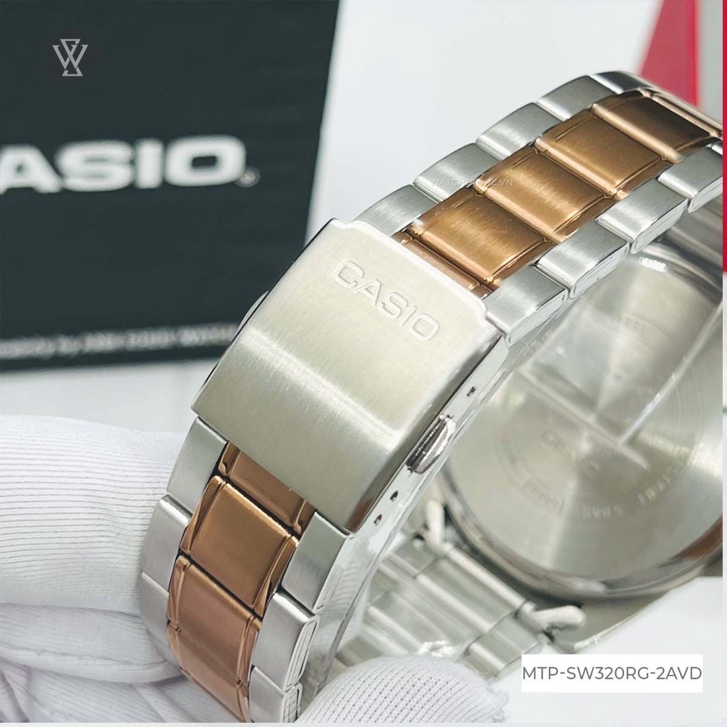 Đồng Hồ Quartz Nam Casio WATCHSTORE MTP-SW320RG-2AVDF Mặt Kính Khoáng 44mm, Dây Kim Loại Sang Trọng, Bền Bỉ