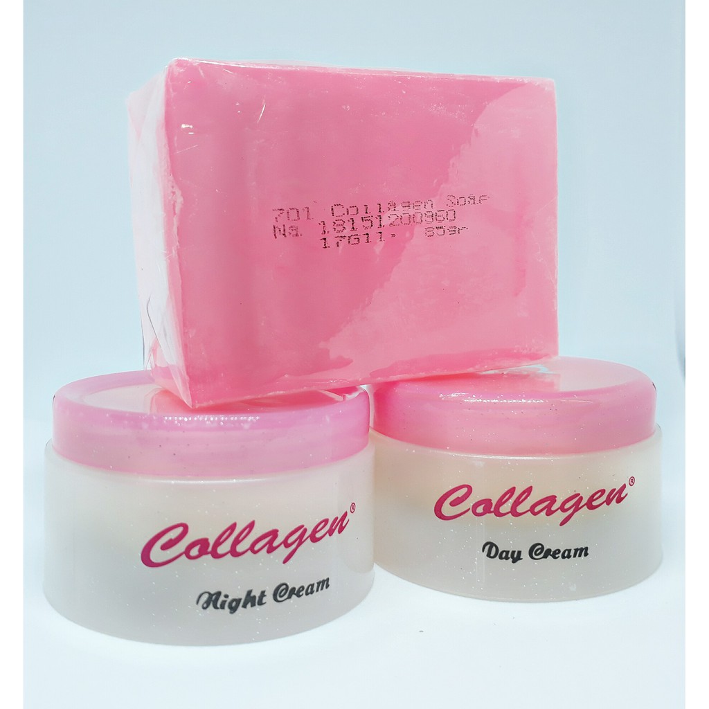 OMBO 10 Bộ Kem ngày đêm và soap collagen vit e plus