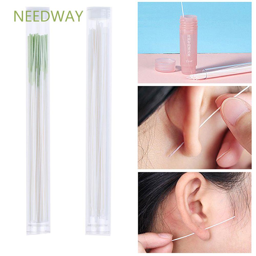 60 bông tẩy trang lỗ tai dùng một lần tiện dụng nhiều màu sắc