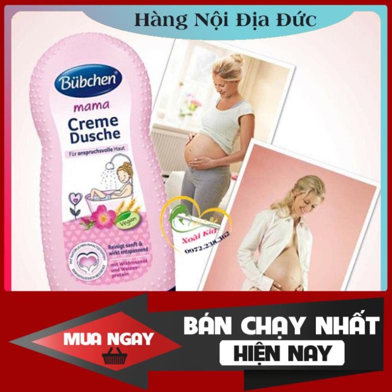 Sữa tắm và dưỡng thể Bubchen mama mẫu mới hàng Đức cho bà bầu [Hot]