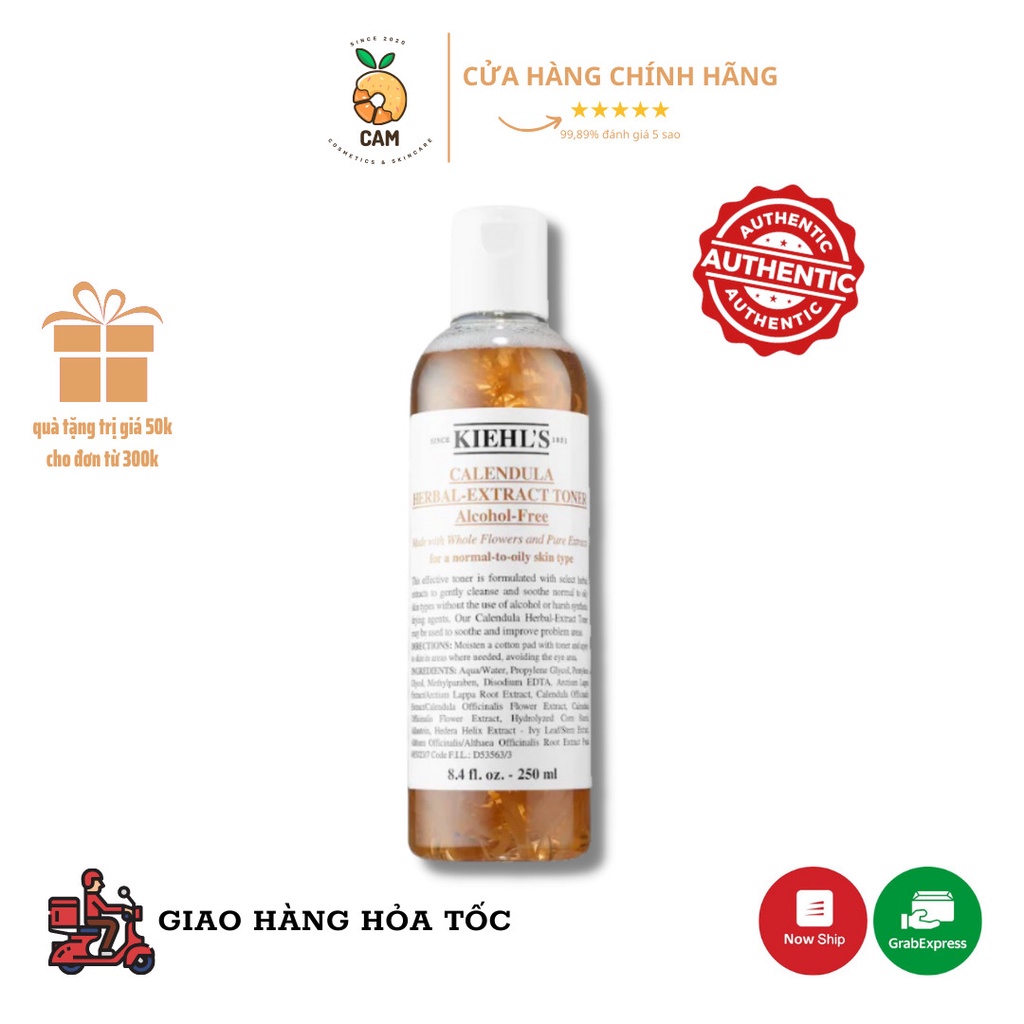 Toner tinh chất hoa cúc Kiehl's Calendula Herbal-Extract 250ML