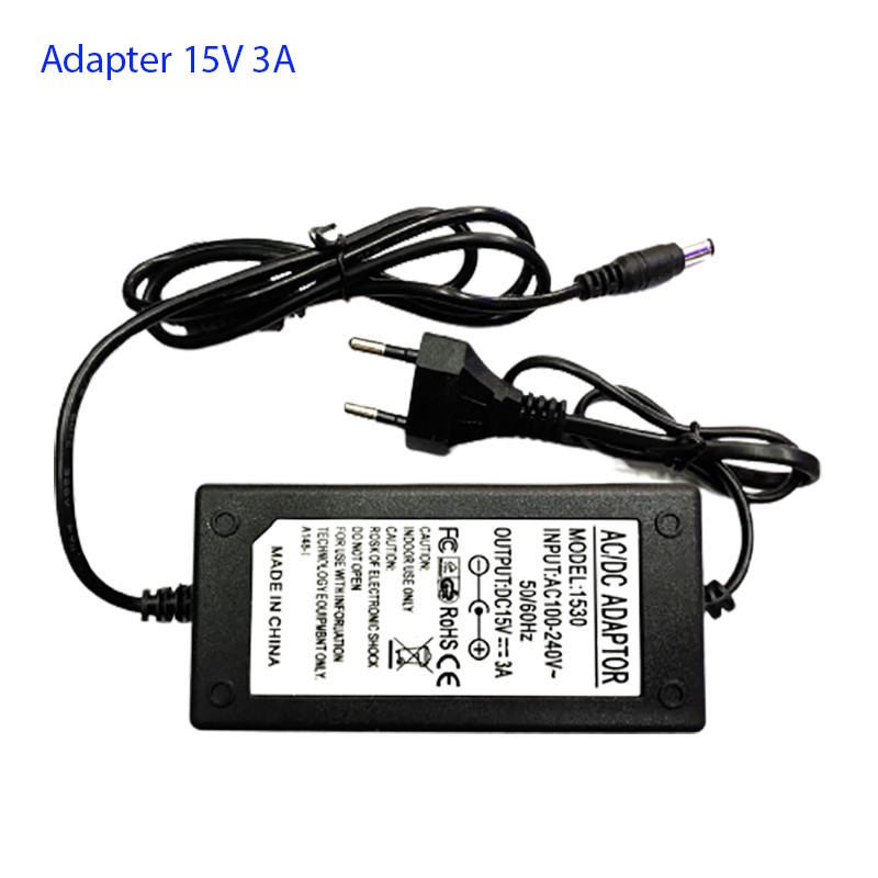 Adapter 220V ra 15V 3A jack 55x21