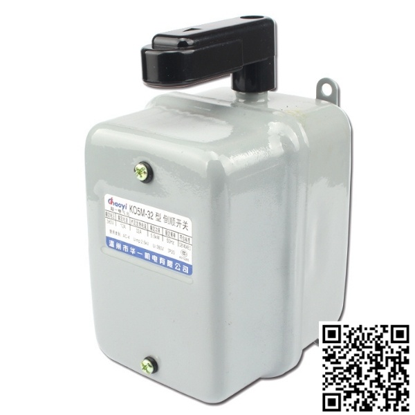 Công tắc máy tiện Chaoyi KO5-M-32 cầu dao đảo chiều trực tiếp động cơ điện 3 pha điện áp 380VAC