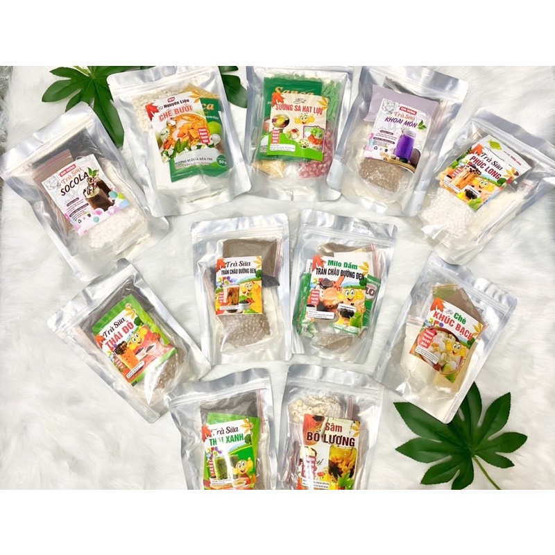 Nguyên liệu nấu chè, Set chè: Chè bưởi, khúc bạch, sương sa hạt lựu,...