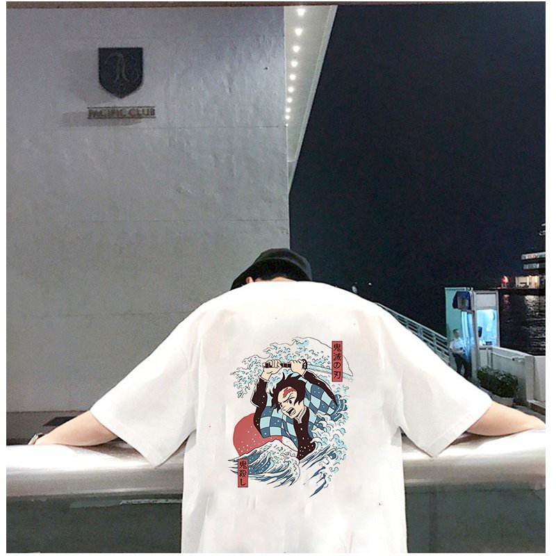 Áo thun tay lỡ họa tiết cá tính form rộng vải dày mịn 2020T2641