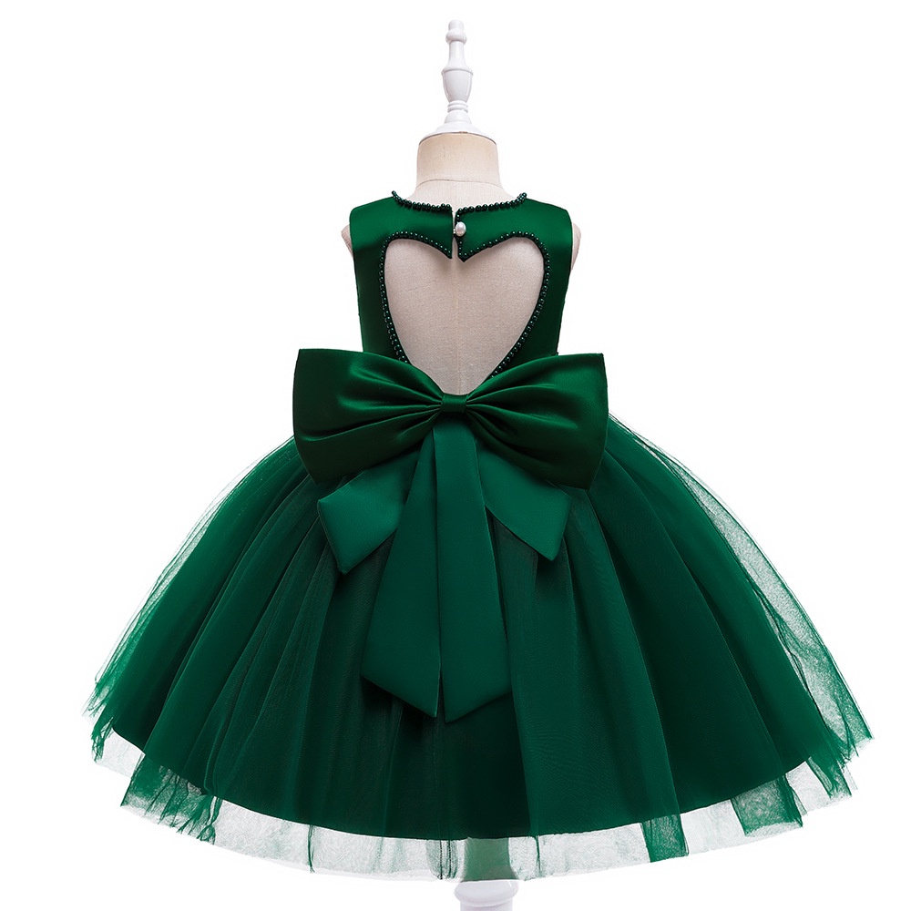 DC22 Size110-150 (13-35kg) Đầm công chúa cao cấp (Đầm voan nơ vải lụa dự tiệc đám cưới) hàng quảng châu