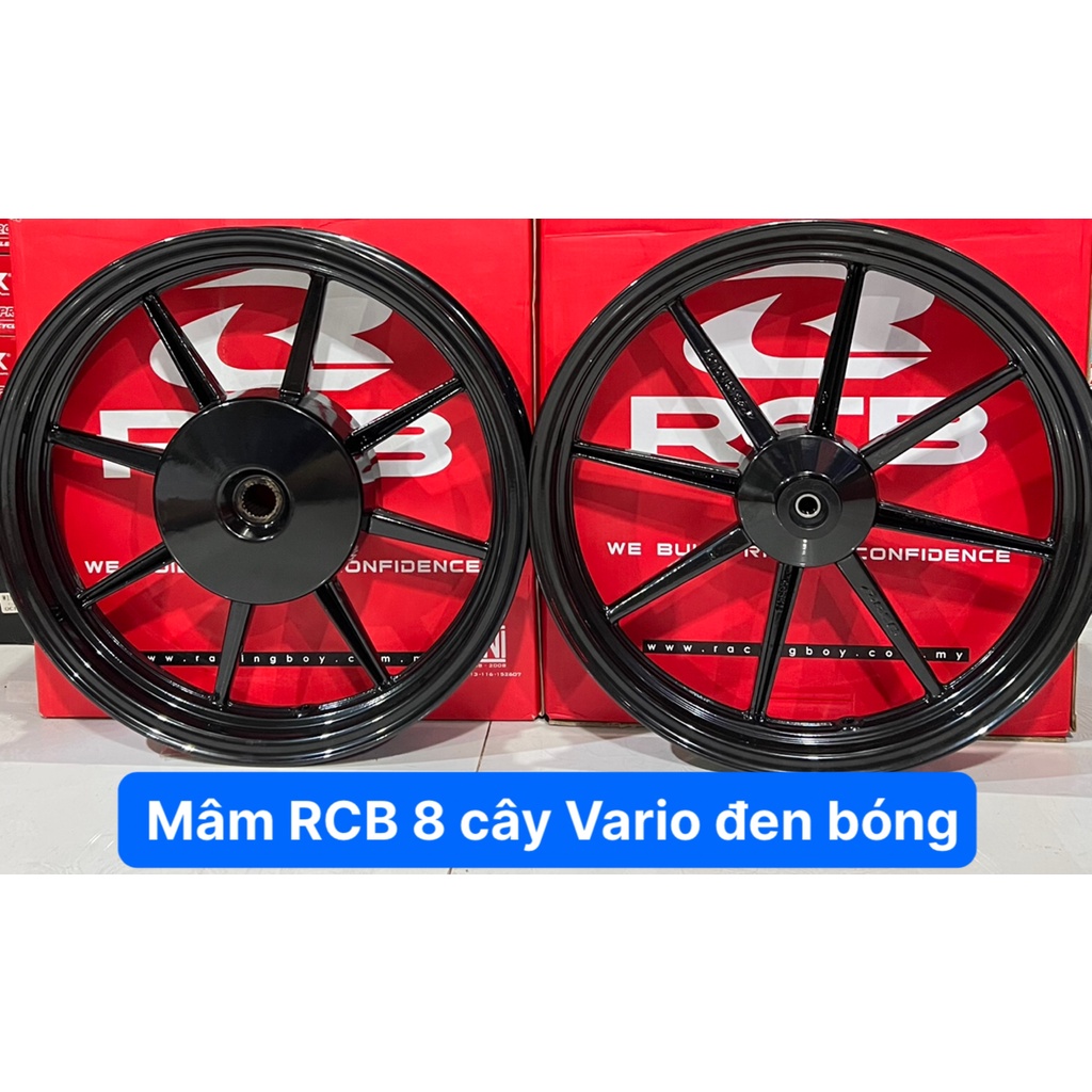 Mâm RCB Vario 8 cây Đen bóng chính hãng 1.85-2.15