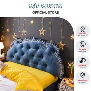 Gối Tựa Đầu Giường Đính Khuy Mẫu Hoàng Gia Cao Cấp Dài 1m8 và 1m6(Hàng Có Sẵn)