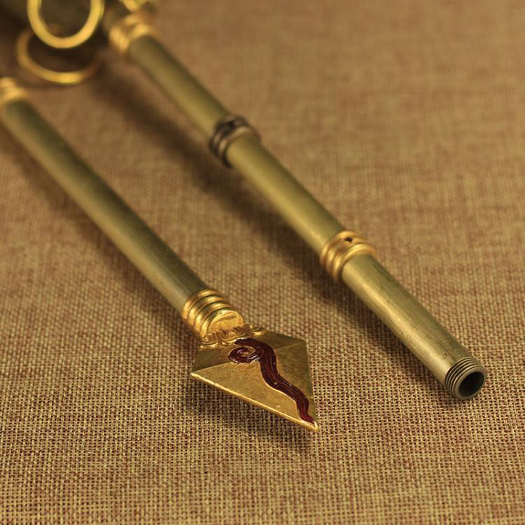 Mũi tên chiêu tài đồng nguyên chất - Pháp khí Mật tông - Phật giáo Tây Tạng