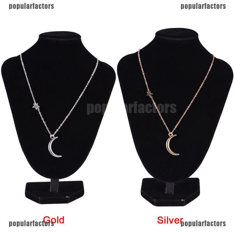 Vòng Cổ choker Hình Mặt Trăng Và Ngôi Sao