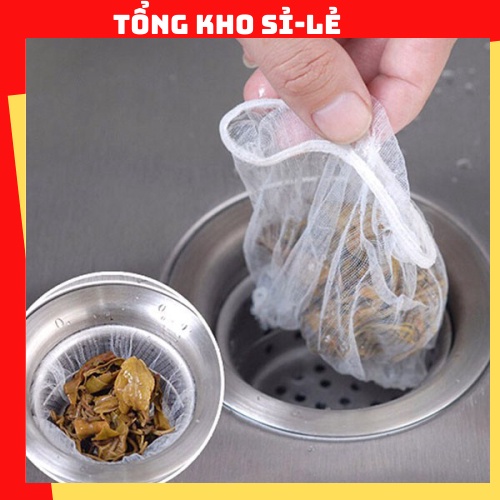 Túi Lọc Rác Bồn Rửa Bát (Túi 100 Chiếc) - Hàng Có Chun 1327 tổng kho sỉ vp88