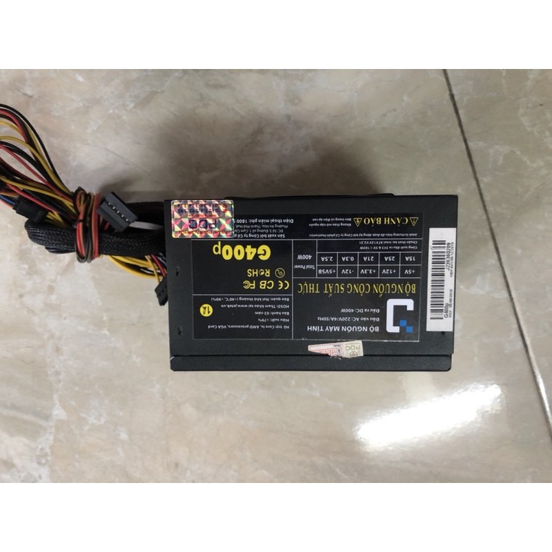 nguồn jetek 400w fan led xanh nguyên tem