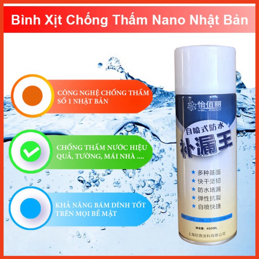 [FREESHIP❤️] Chai Bình Xịt Chống Thấm Nước Đa Năng 450ml Chính Hãng Nhật Bản