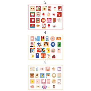 Set 46 Miếng Dán Flowertree Sticker Trang Trí Nhật Ký