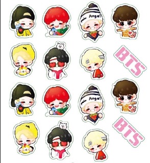 Sticker 3D BTS/BT21