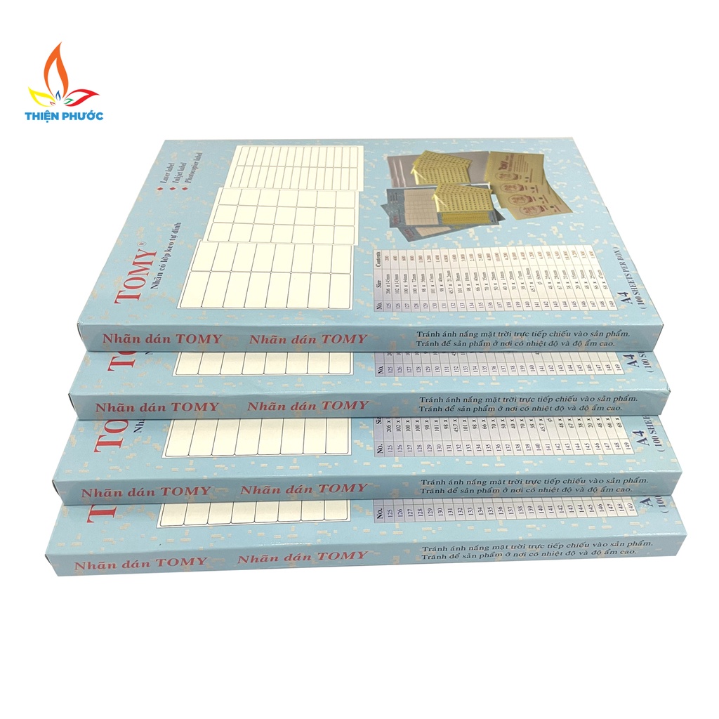 Giấy decal A4 Tomy tự dính đủ các mã SUKADO