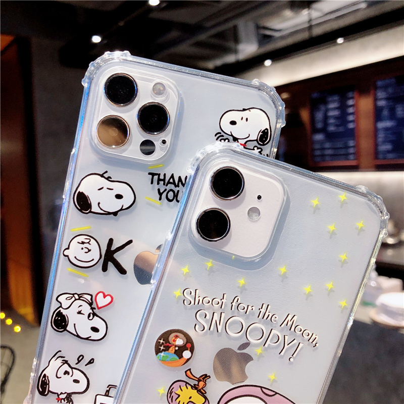 IPHONE Ốp Lưng Tpu Họa Tiết Hình Chú Chó Snoopy Thời Trang Cho Iphone12 Pro Max Iphone11 Pro Max 7plus Se2020 8plus Xs Xr Xsmax | BigBuy360 - bigbuy360.vn