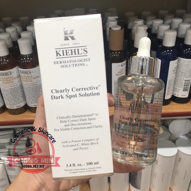 Serum Làm Mờ Thâm Sáng Da Kiehl's Clearly Corrective Dark Spot Solution 100ml - serum sáng da mờ thâm kiehls