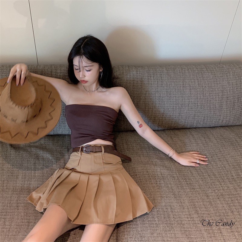 Set áo váy cao bồi Ulzzang