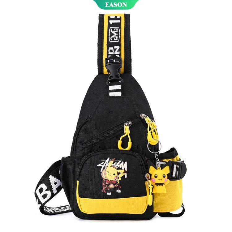 Túi Đeo Chéo Ngực Đựng Tiền Xu Hình Pikachu Pokémon Thời Trang Mới 2022 Cho Bé Trai