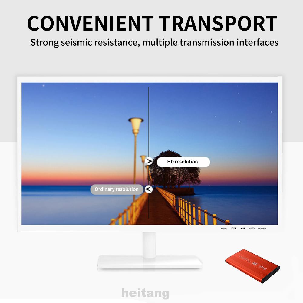 Vỏ Ổ Cứng Ngoài 2.5 Inch Sata Sang Usb 3.0 Hdd Bằng Hợp Kim Nhôm