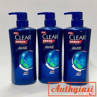 Dầu gội Clear Men Thái Lan sạch gàu hương thơm bạc hà mát lạnh 450ml