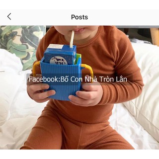 Hộp đựng hộp sữa cho bé hút - Cốc đựng hộp sữa cho bé hút - tay cầm hộp sữa