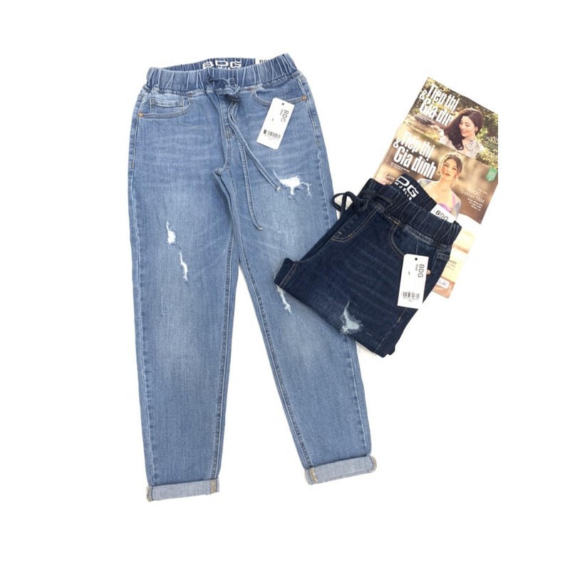 QUẦN JEANS NỮ LƯNG THUN XUẤT KHẨU (45-65kg) | BigBuy360 - bigbuy360.vn