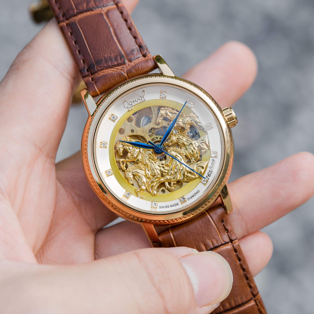 Đồng hồ Nam Ogival cơ, dây da, bảo hành 12 tháng- Đồng hồ Ogival nam MTP-STORE | BigBuy360 - bigbuy360.vn