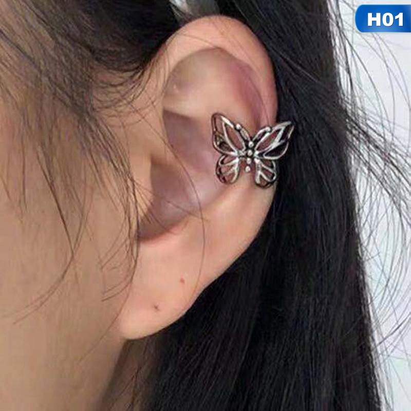 Khuyên Vành Tai Hình Bướm Đính Đá Xinh Xắn