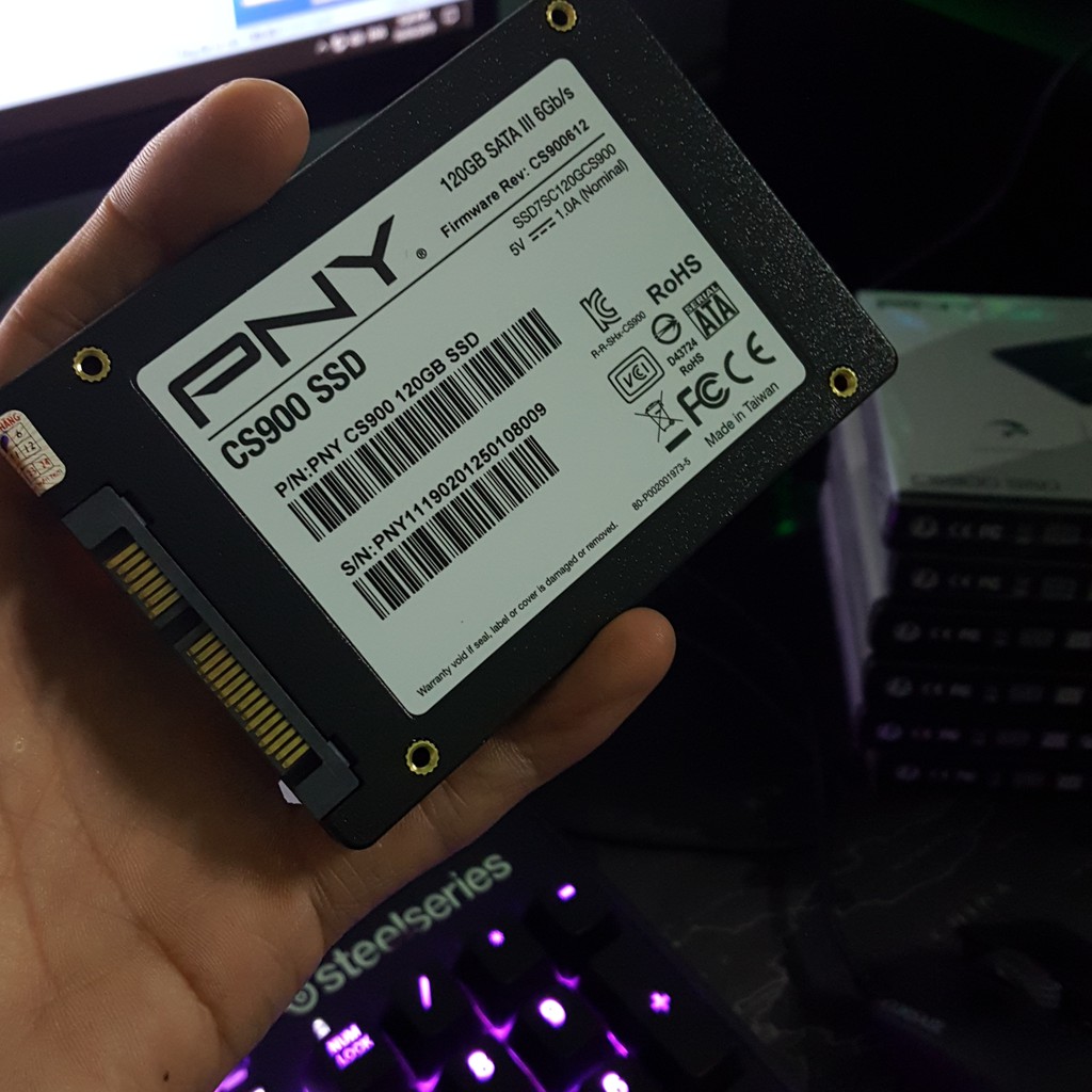 Ổ cứng SSD PNY 120G SATA 3 2.5 inch SSD7CS900-120-RB | BigBuy360 - bigbuy360.vn