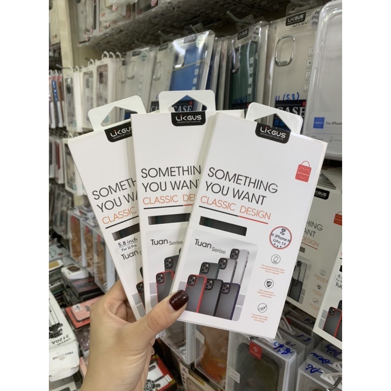 Ốp Lưng Nhám Mờ Viền Màu Chống Sốc LIKGUS Iphone 11/11 Pro/11 Pro Max - Hàng Chính Hãng