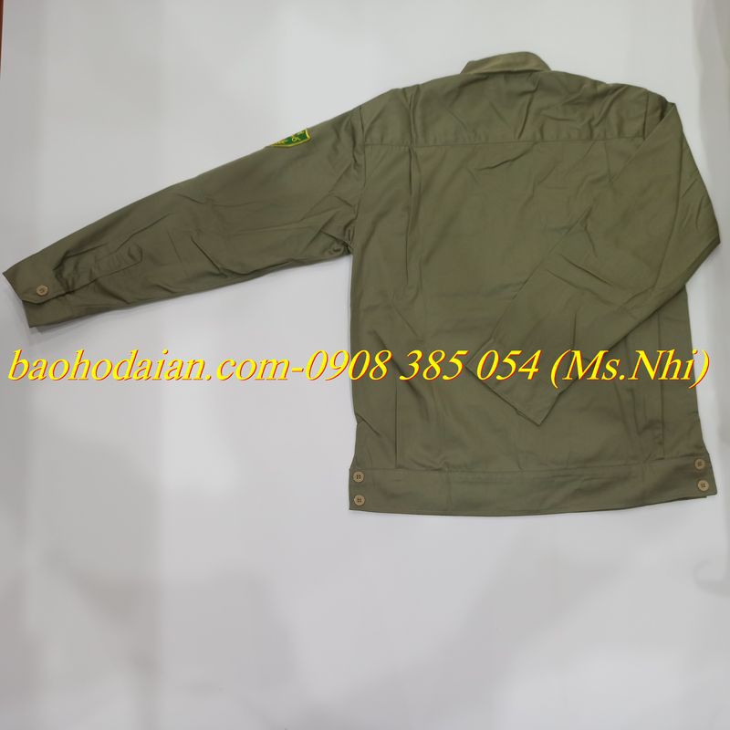 Quần áo bảo vệ dân phố kèm logo và cầu vai