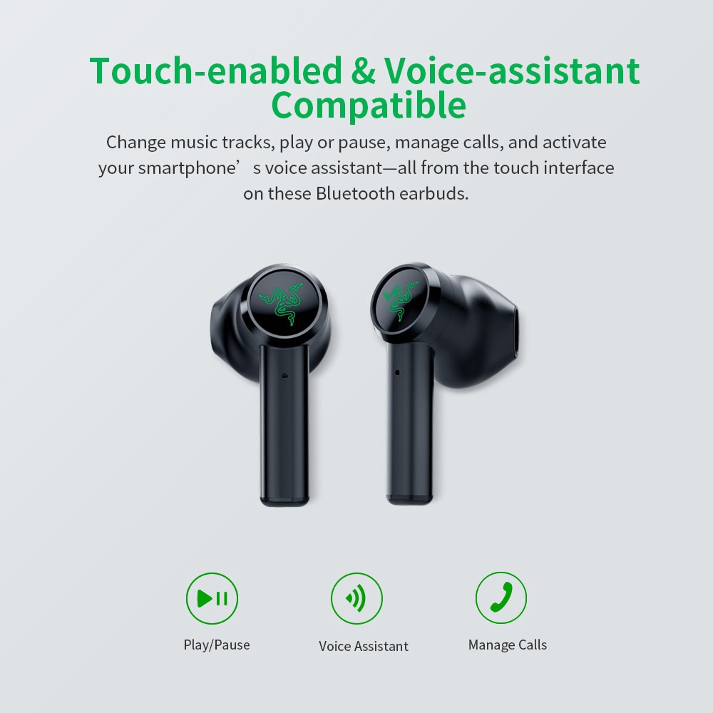 Tai Nghe Razer Hammerhead Bluetooth 5.0 Không Dây Kèm Hộp Sạc