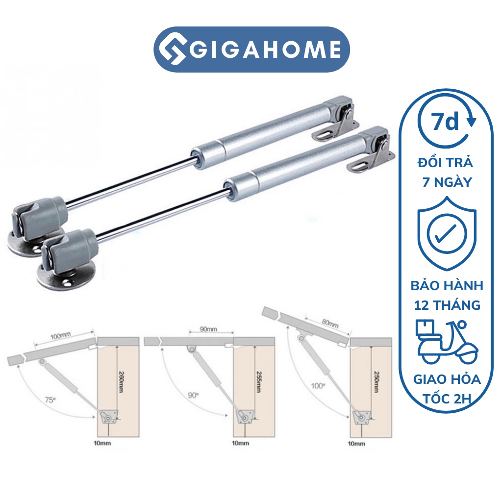 Tay Đẩy Nâng Chống Cánh Tủ Piston GIGAHOME 100N An Toàn 5188