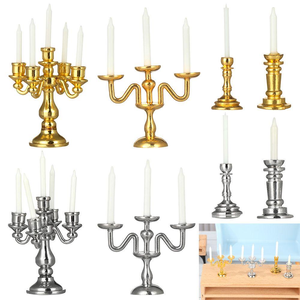 Giá Đỡ Nến Tỉ Lệ 1: 12 Dùng Trang Trí Nhà Búp Bê