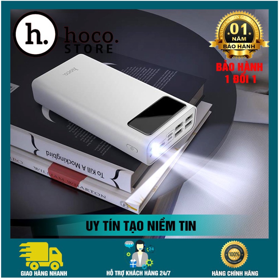 HDGD [CHÍNH HÃNG] Sạc Dự Phòng Dung Lượng Lớn 30000mAh/40.000mAh Hoco J65 Hỗ Trợ 4 Cổng USB Có Đèn LED BẢO HÀNH 12 THÁNG