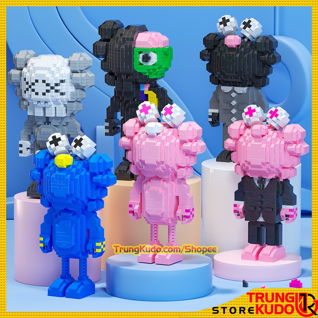 [Mã LIFE1404ALL giảm 10% đơn 50K] Mô hình Kaws 3D dạng Đồ chơi xếp hình Kaws 24 Mẫu làm quà tặng, đồ Decor