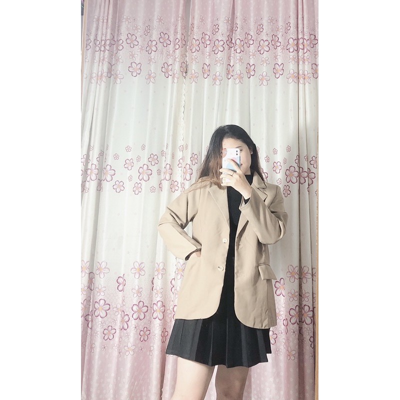 ÁO BLAZER 2 LỚP NÂU TÂY QC STYLE ULZZANG HQ ( Ảnh thật / video) | BigBuy360 - bigbuy360.vn