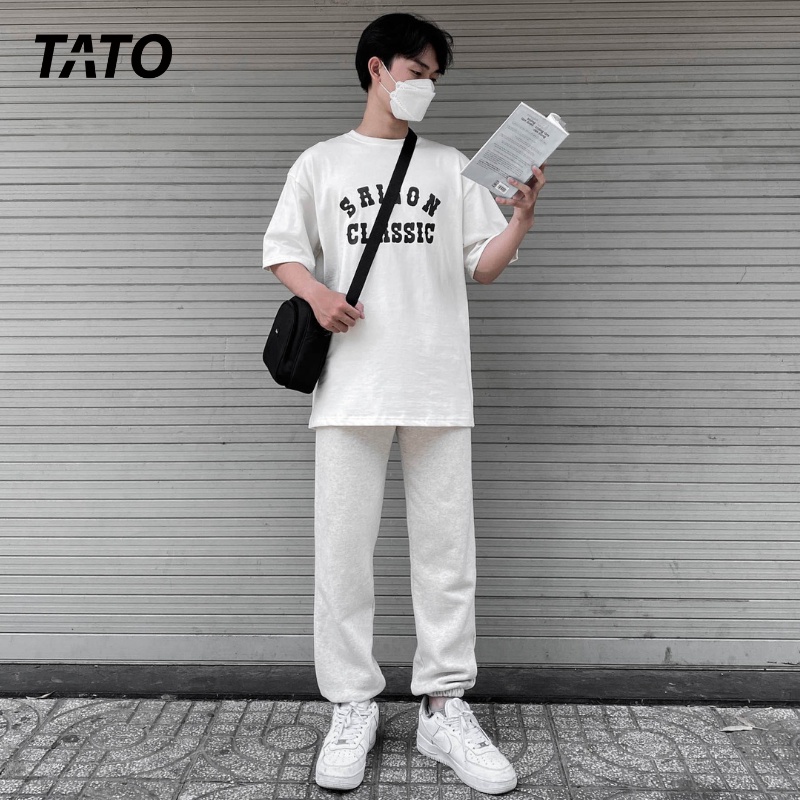 Áo Phông TATO OFFICIAL in chữ SAIGON Classic Typo Tee Form Rộng Tay Lỡ Cotton Thoáng Mát Thời Trang Unisex SG 02