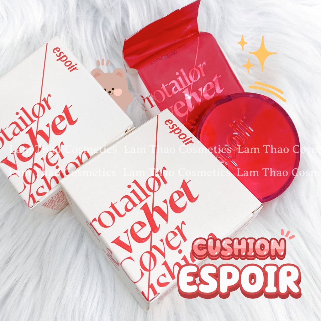 Phấn Nước Che Phủ Espoir Pro Tailor Be Velvet Cover Cushion SPF 34 PA++