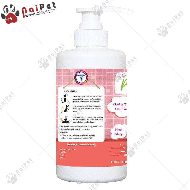 Sữa Tắm Diệt Ve Rận Bọ Chét Chó Mèo Modern Pet Gel