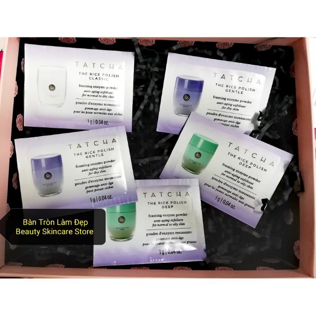 [bantronlamdep] [1gam]sample bột rửa mặt Tatcha sữa rửa mặt Tatcha