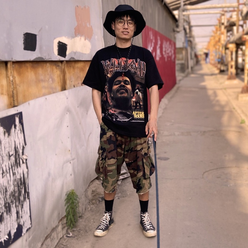 Áo Thun Vintage The Weeknd  Tay Lỡ Unisex - Đen/Trắng Cổ Tròn | Blackwork