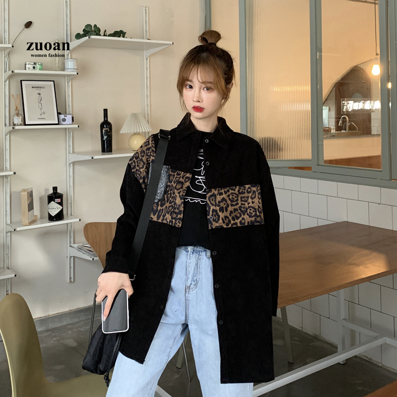 SUXI Áo Sơ Mi Tay Dài Dáng Rộng Rãi Phong Cách Hàn Quốc Độc Đáo