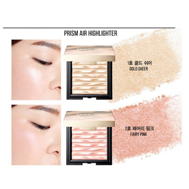 (Chính Hãng) Phấn Highlight Siêu Mịn Clio Prism Air Highlighter Gold Sheer