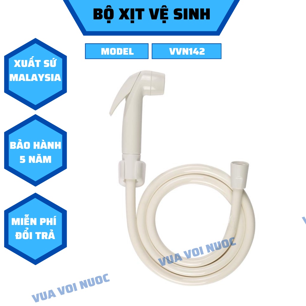 Vòi xịt vệ sinh malaysia, chọn bộ cả dây cả cài cả vòi VVN142